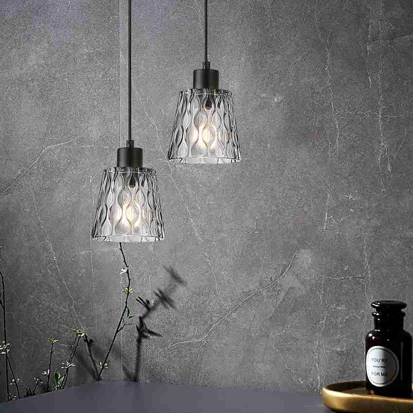 1 Light Smoke Glass Mini Pendant Lamp