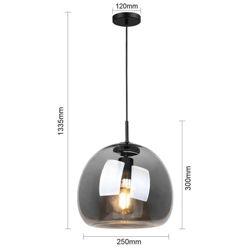 1L Glass Pendant Lamp