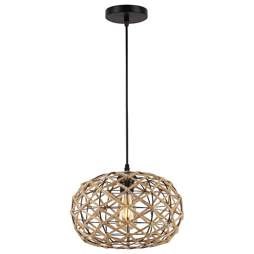 Hemp Rope Woven Shade Pendant Light