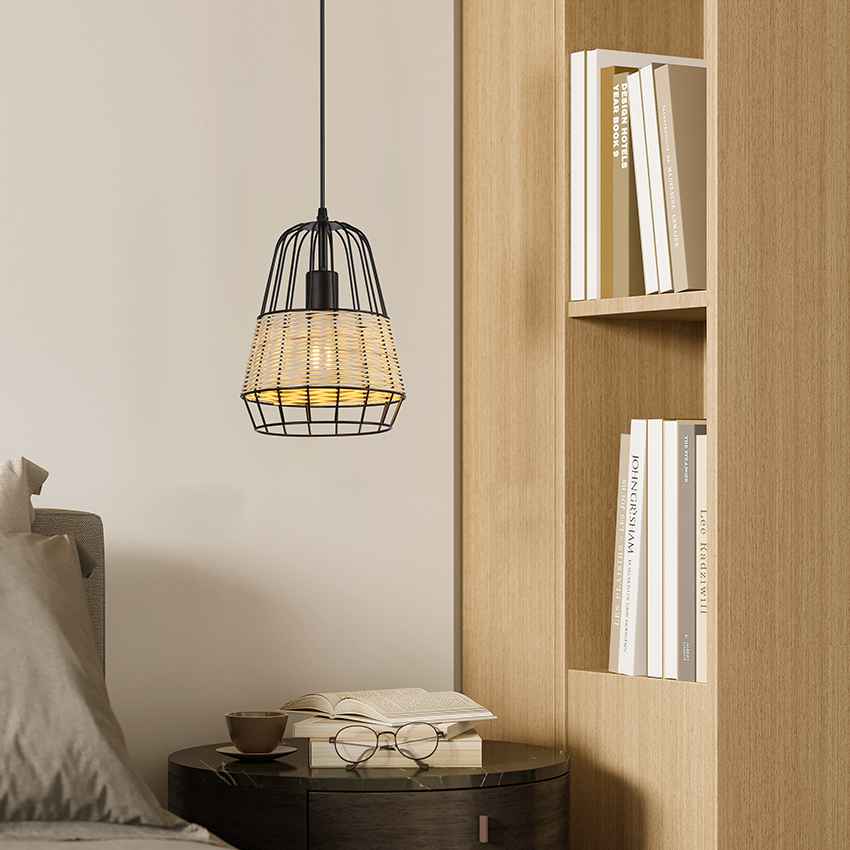 1 Light Rattan Pendant Lamp