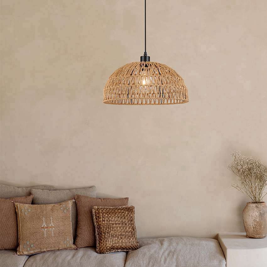 Paper Rope Woven Island Pendant Lights