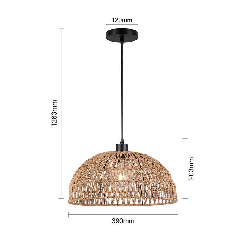 Paper Rope Woven Island Pendant Lights