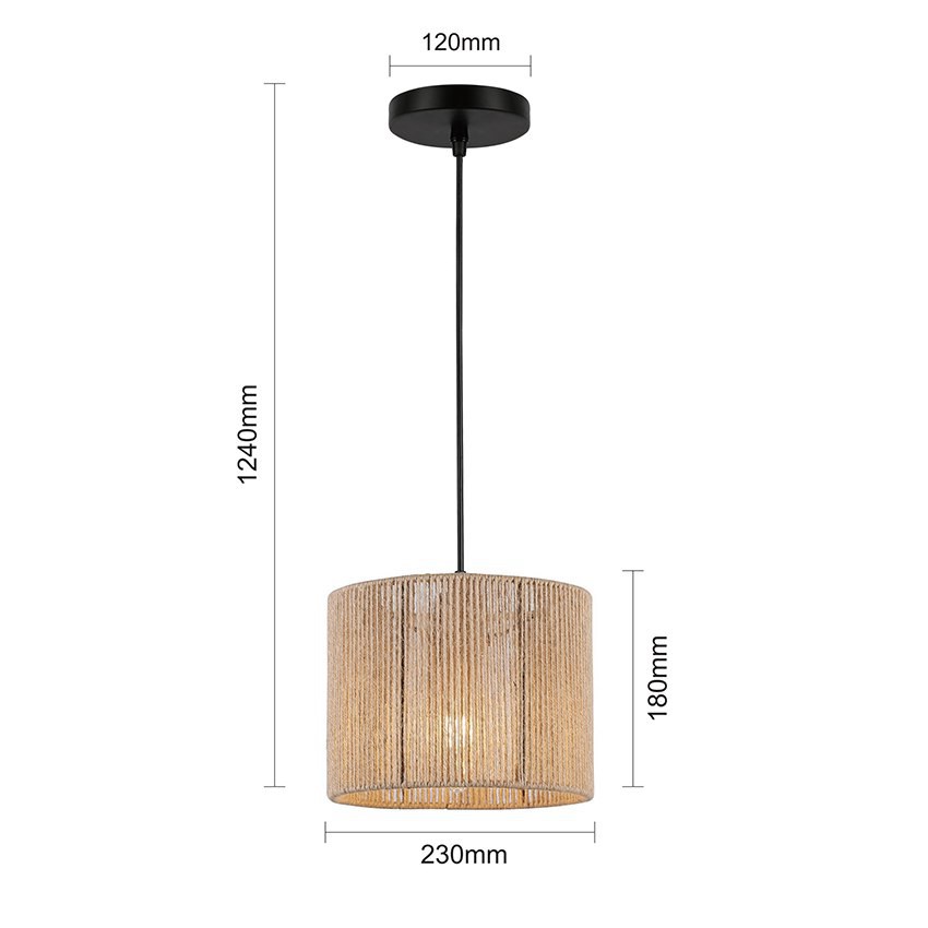 Contemporary Rattan Pendant Light Vietnam Pendant Lighting Natural Rattan Pendant Lamp for Indoor Lighting